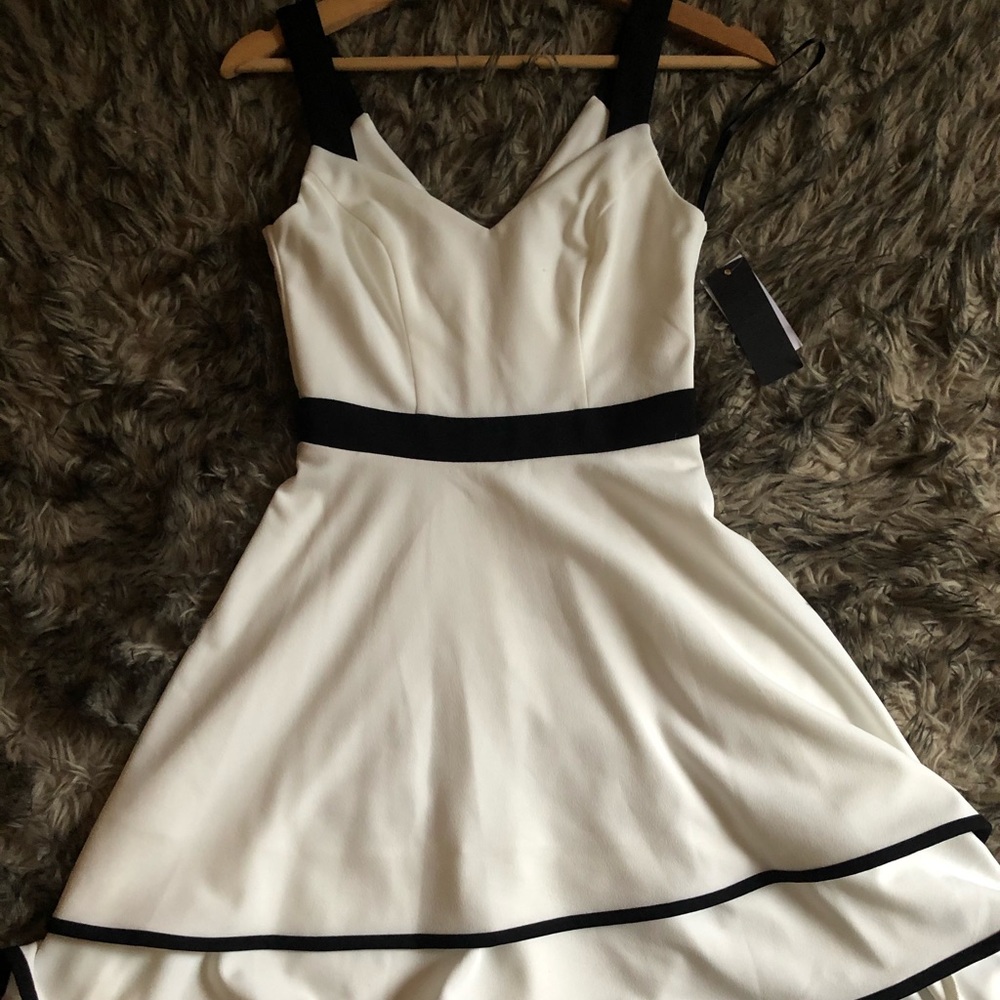 Black and white dress